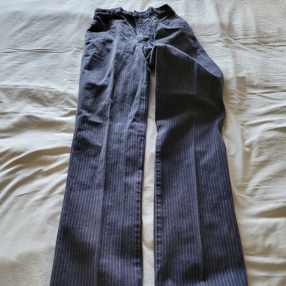 Vintage Rockies Cowgirl Jeans - XXS, Indigo/Grey Pinstripe